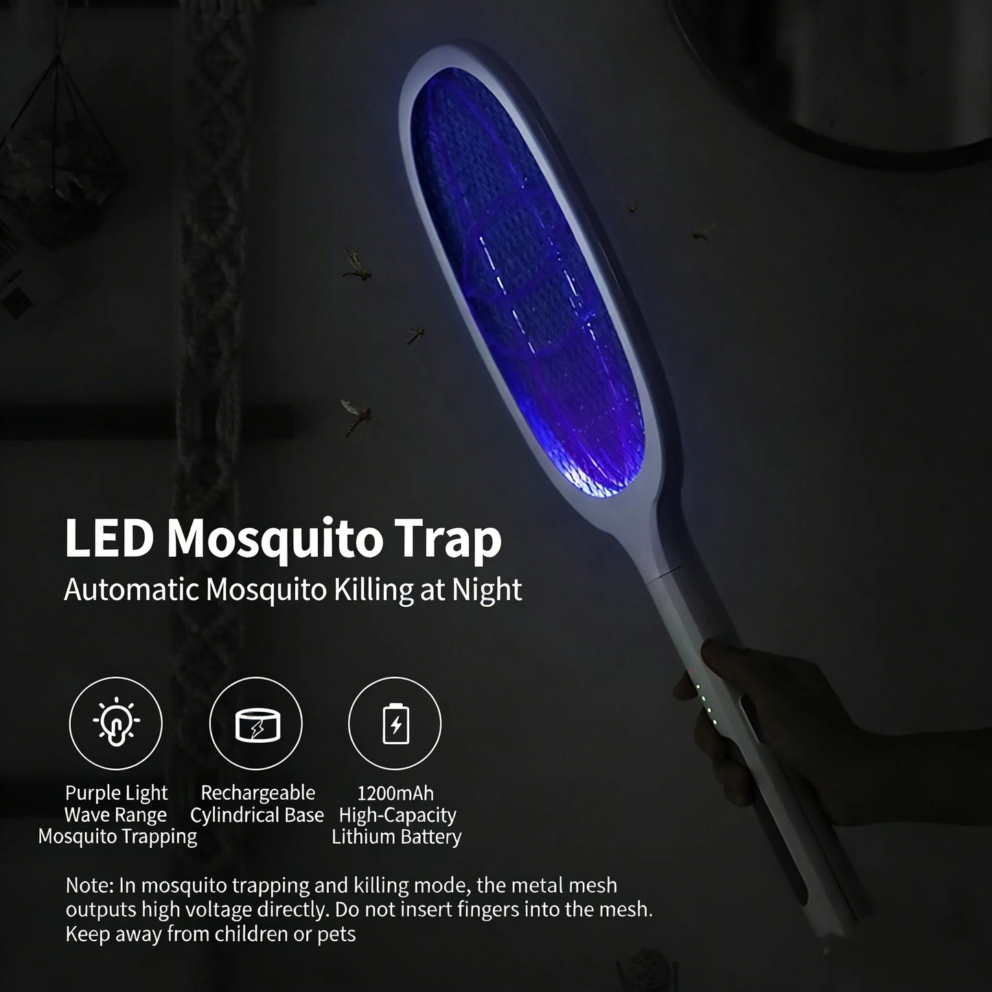 Mosquito Lamp with UV Light USB Rechargeable