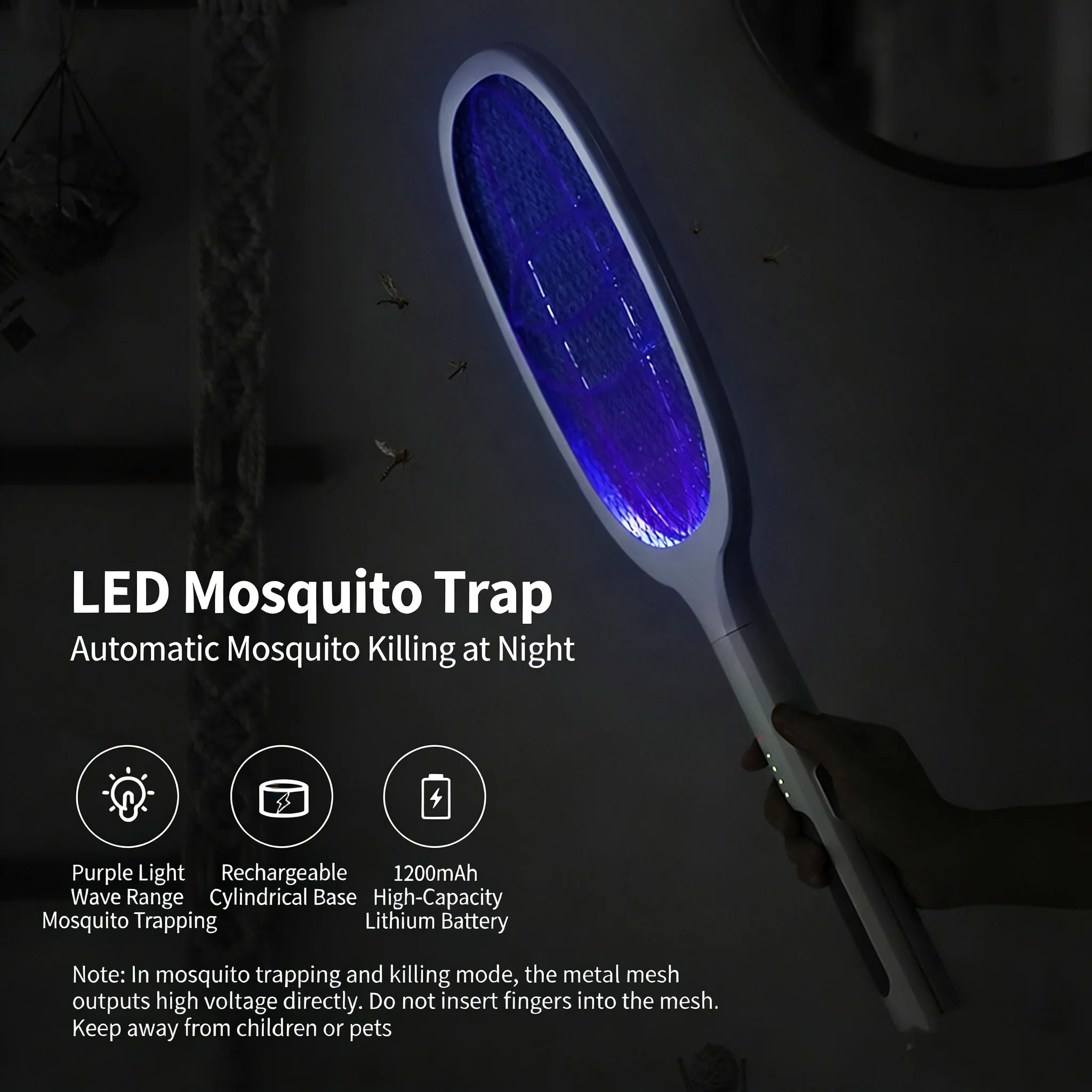 Mosquito Lamp with UV Light USB Rechargeable